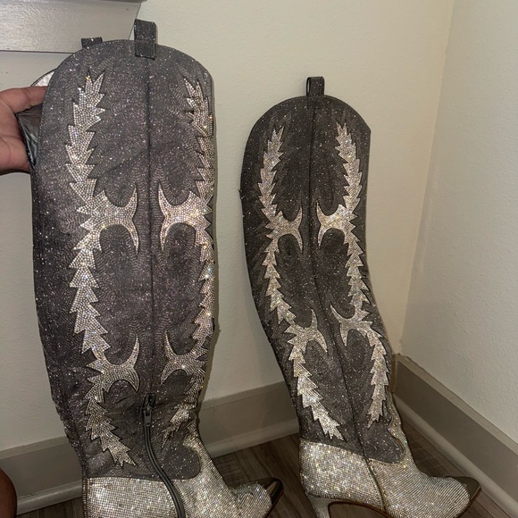 Katyanna Over-the-Knee Rhinestone Embellished
Western Dress Boots - Picture 3 of 3
